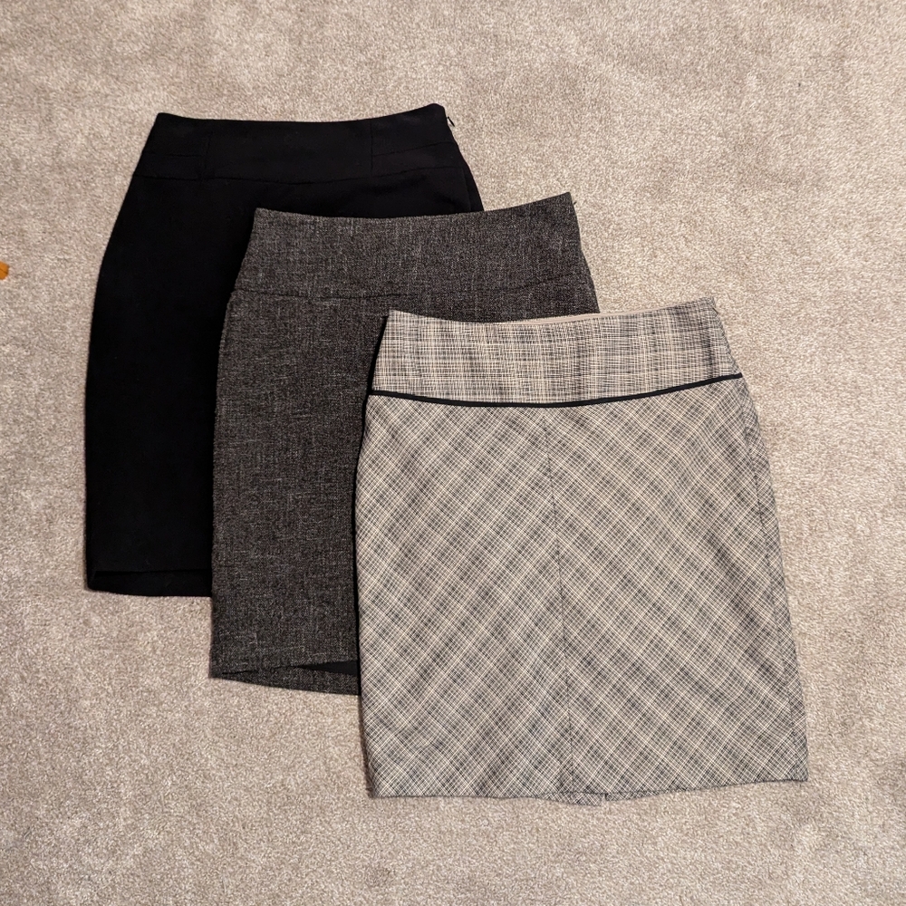 Set of 3 The Limited Pencil Skirts, Size 8